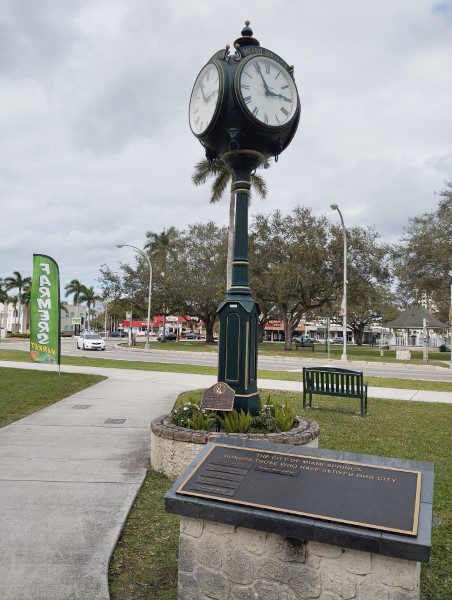 Clock at Miami Springs