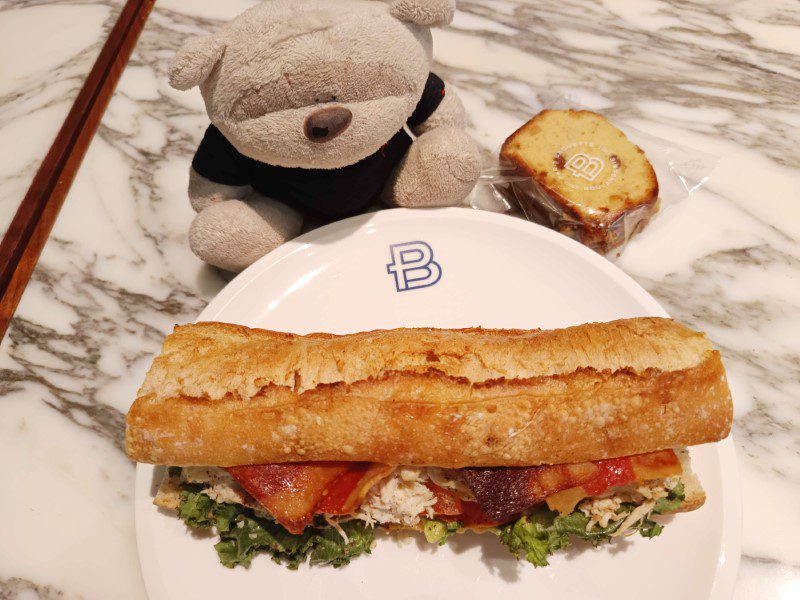 Swissotel The Stamford Staycation lunch at Paris Baguette - Caesar Chicken Baguette Sandwich