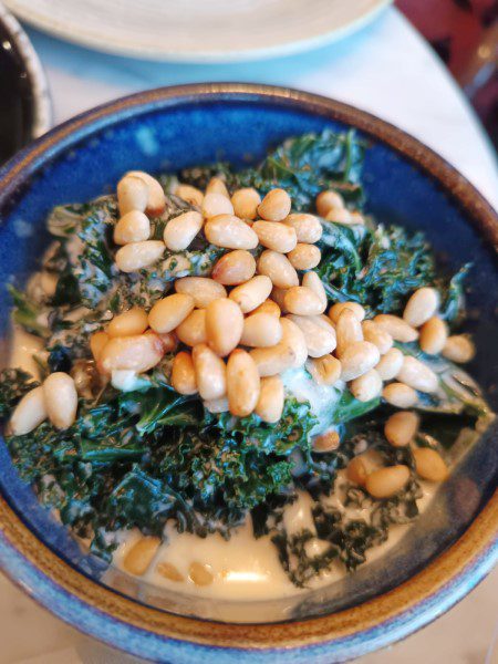 The Stamford Brasserie Dinner during Swissotel The Stamford Staycation - Sides of creamy kale ($8)