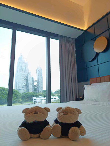 Hotel Faber Park Singapore Handwritten Collection Deluxe Double Bed Room Review - View of the Reflections across the highway