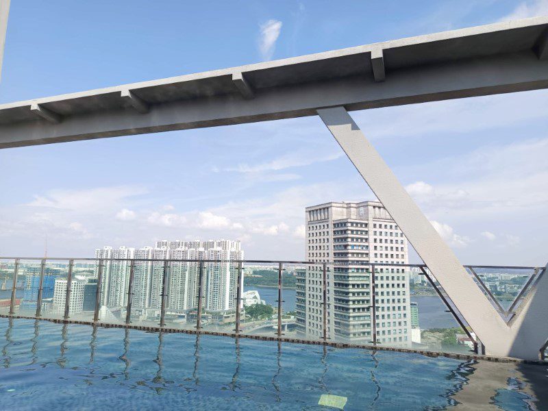 Roof top swimming pool at Holiday Inn Johor Bahru City Centre (JBCC)