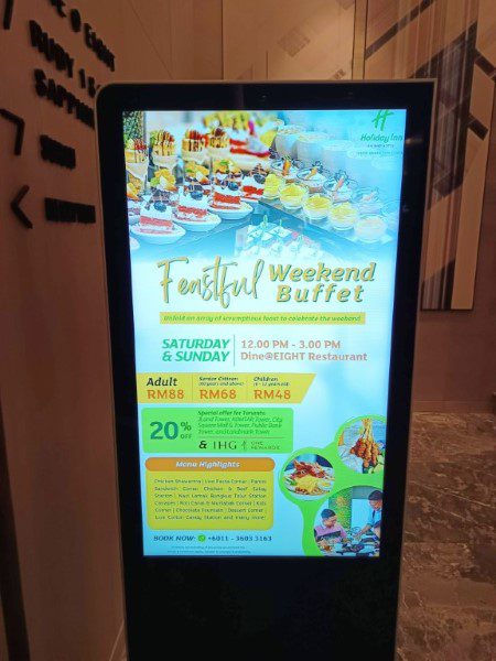 Promotions at Dine @ Eight Restaurant Holiday Inn Johor Bahru City Centre - Feastful Weekend Lunch Buffet