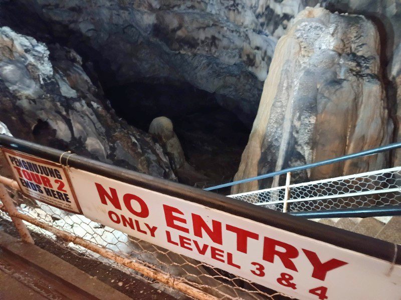 At the end of Tour 1 and 2 of Tempurung Cave (Gua Tempurung)