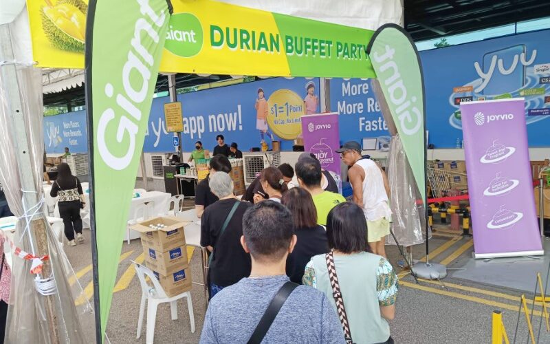 Durian Buffet at Giant Tampines Singapore